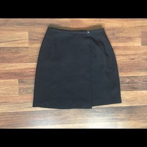 Black Wrap Up Mini Skirt